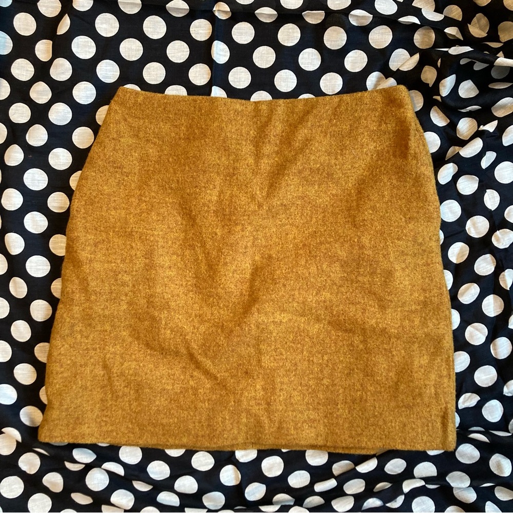 Sunshine Yellow Uniqlo Wool Mini skirt